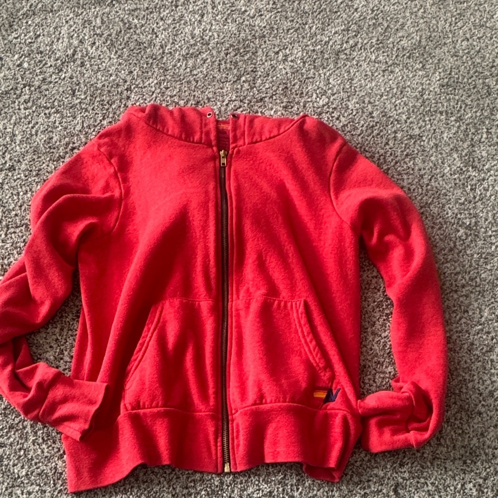 Aviator Nation bolt hoodie in red